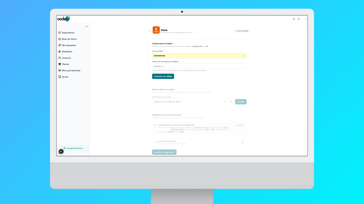 Bsale configuración